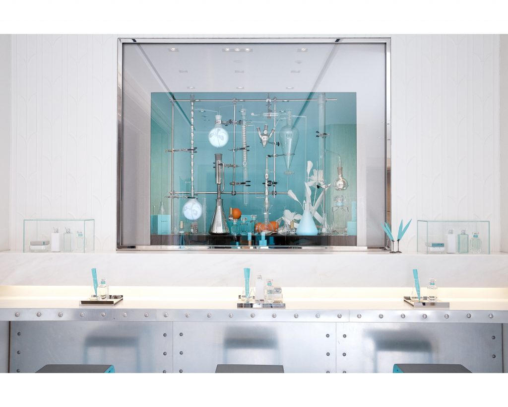 Tiffany Fragrance lab on the Home & Accessories floor