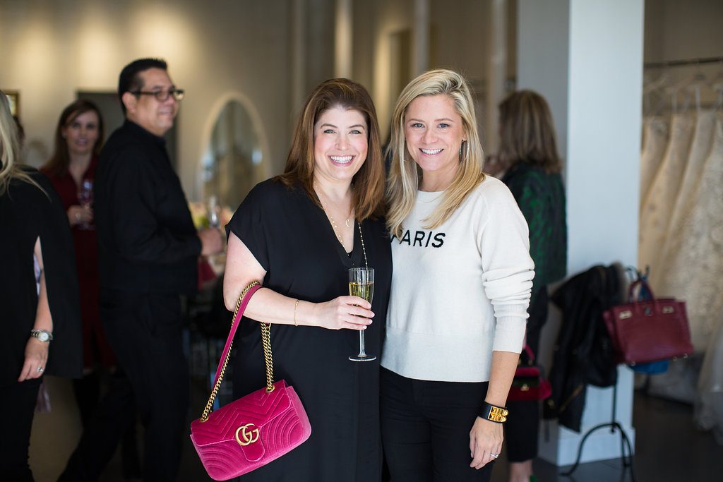 Elizabeth Fertitta, Monica Bickers at Atrium luncheon