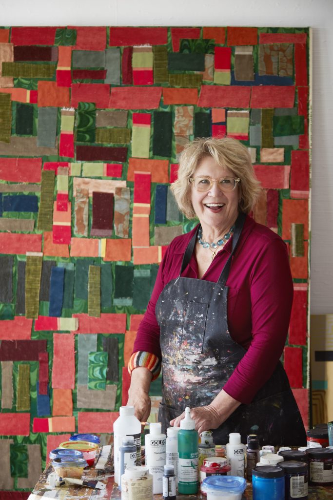 Pam Nelson in her studio. 