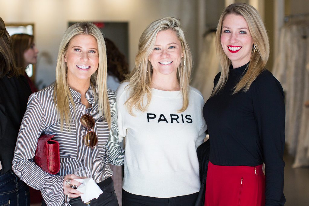 Allie Fields, Monica Bickers, Christina Stith at Atrium luncheon