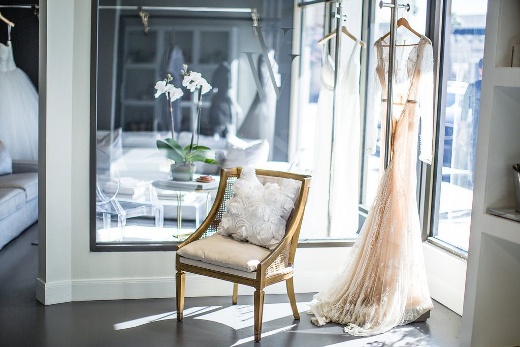 A beautiful vignette in Atrium Ready to Wear and Casa de Novia Photo by Leah Wilson