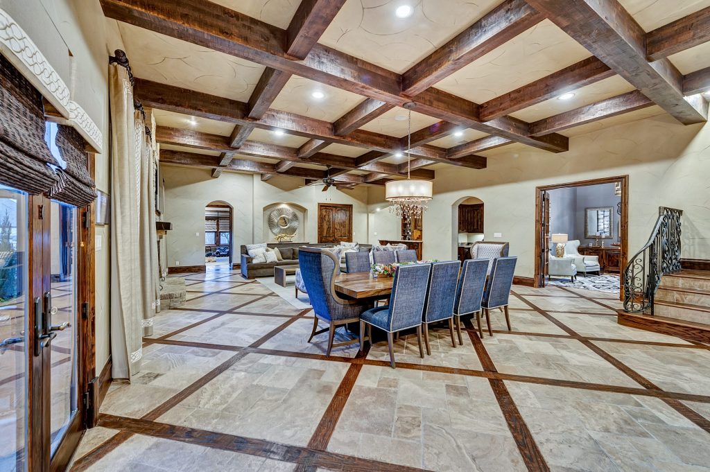 The formal dining room.