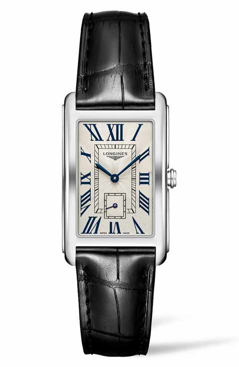 Longines Dolce Vita Leather Strap Watch, $1,250