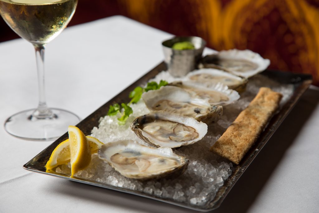 Oysters on the half shell are part of the traditional old school, now new, menu at Cafe Annie. 