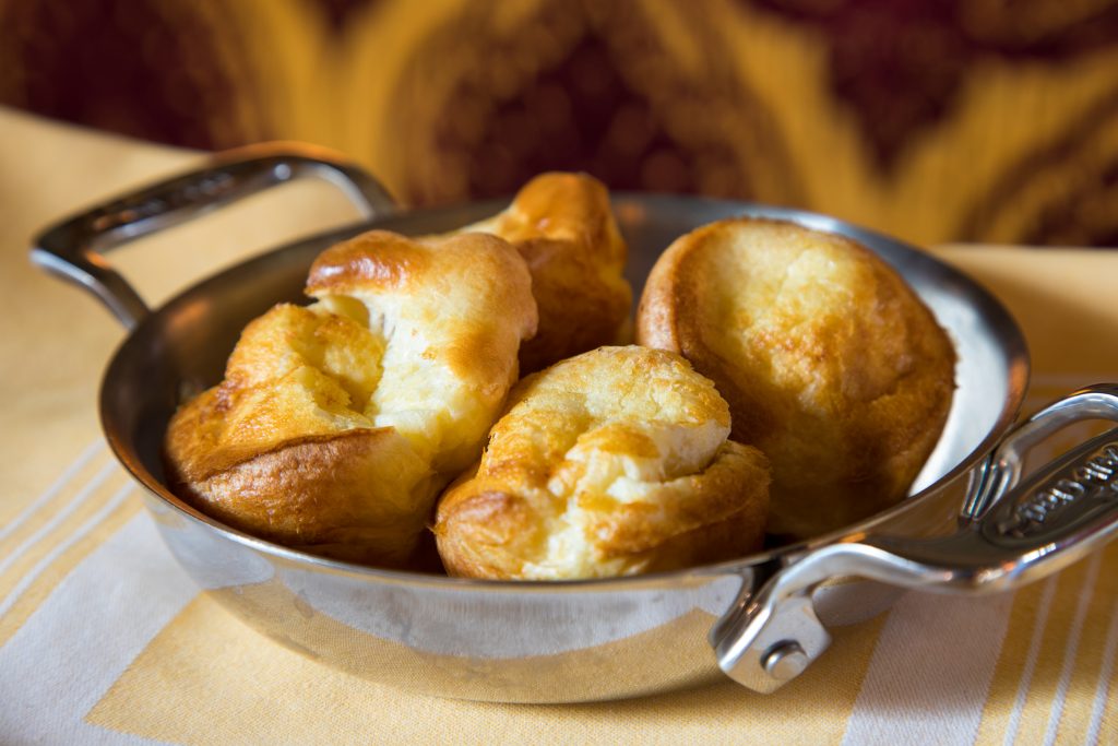 The Yorkshire pudding at Cafe Annie is as light as air, the perfect accompaniment for prime rib.