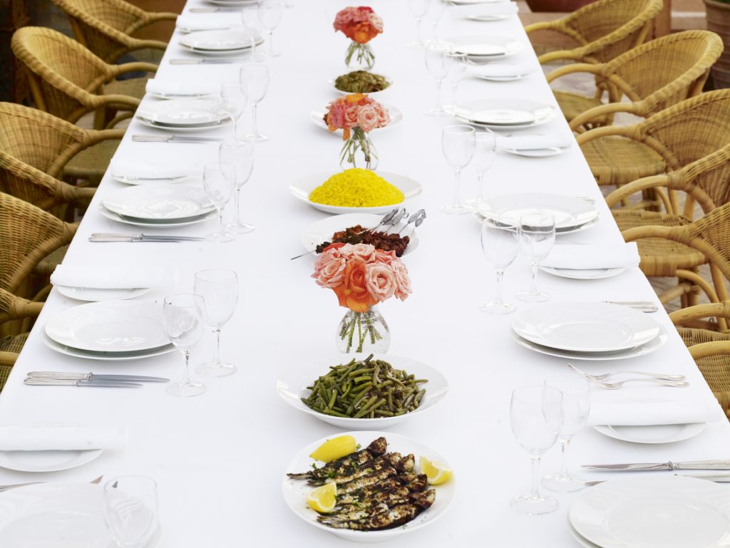 The hotel restaurant's Moroccan cuisine is just as divine as its design