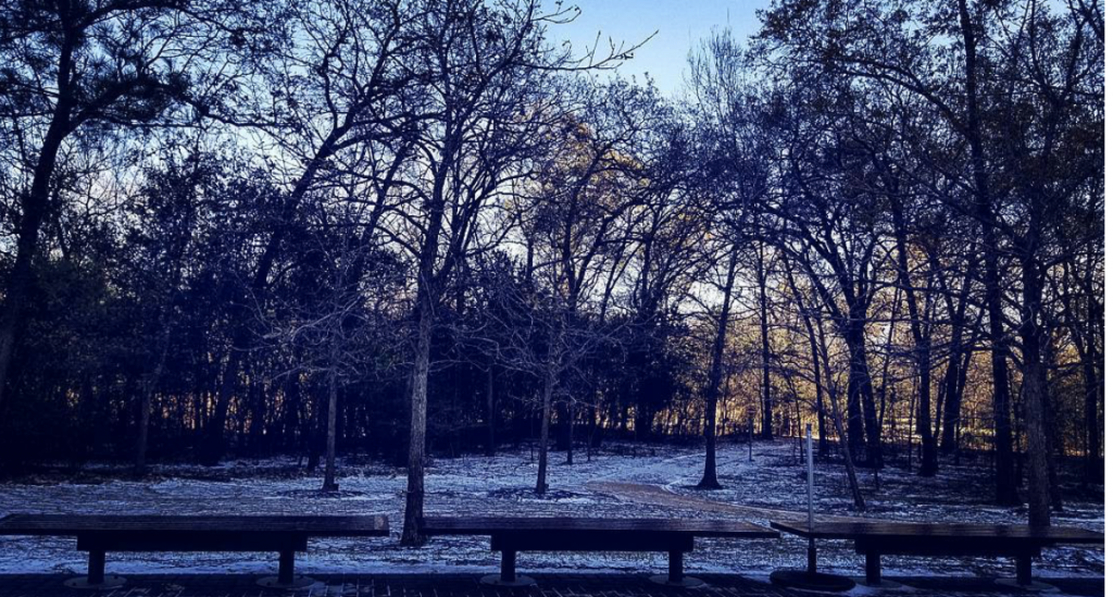 Houstonians are getting a peek of stunning winter views Midwesterners and Northerners would view as standard--@vickiooos