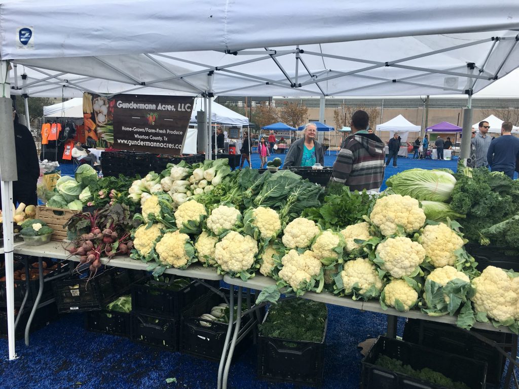 The Gundermanns lost some produce in the freeze, but they still had plenty at the outdoor market. 