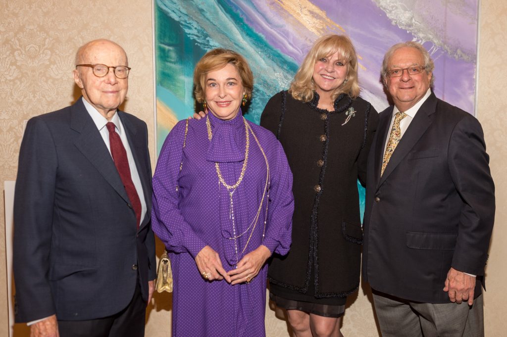 Gerald & Barbara Hines join Becky & Steve Zimmerman in early 2018 celebrating the partnership between Hines and La Colombe d'Or. (Photo by Fulton Davenport)