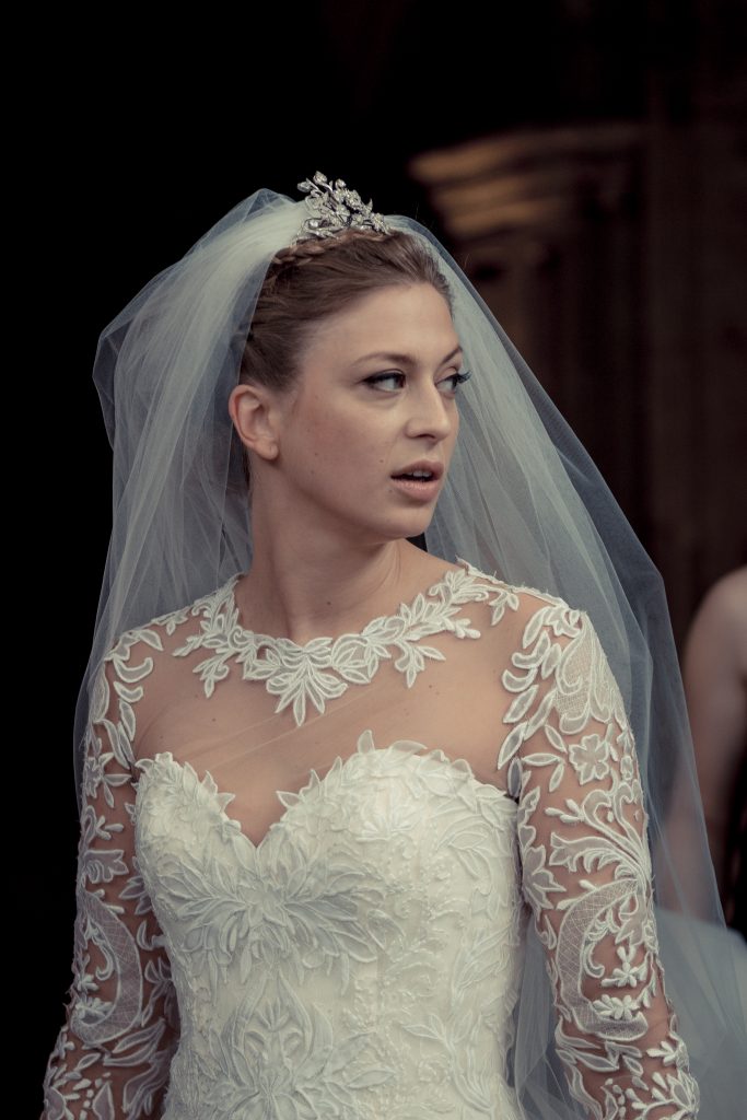 Equally for aesthetics and security purposes, Tatiana's grandmother Archduchess Anna Maria Gabriela of Austria’s tiara was woven into a braid atop Tatiana’s head.