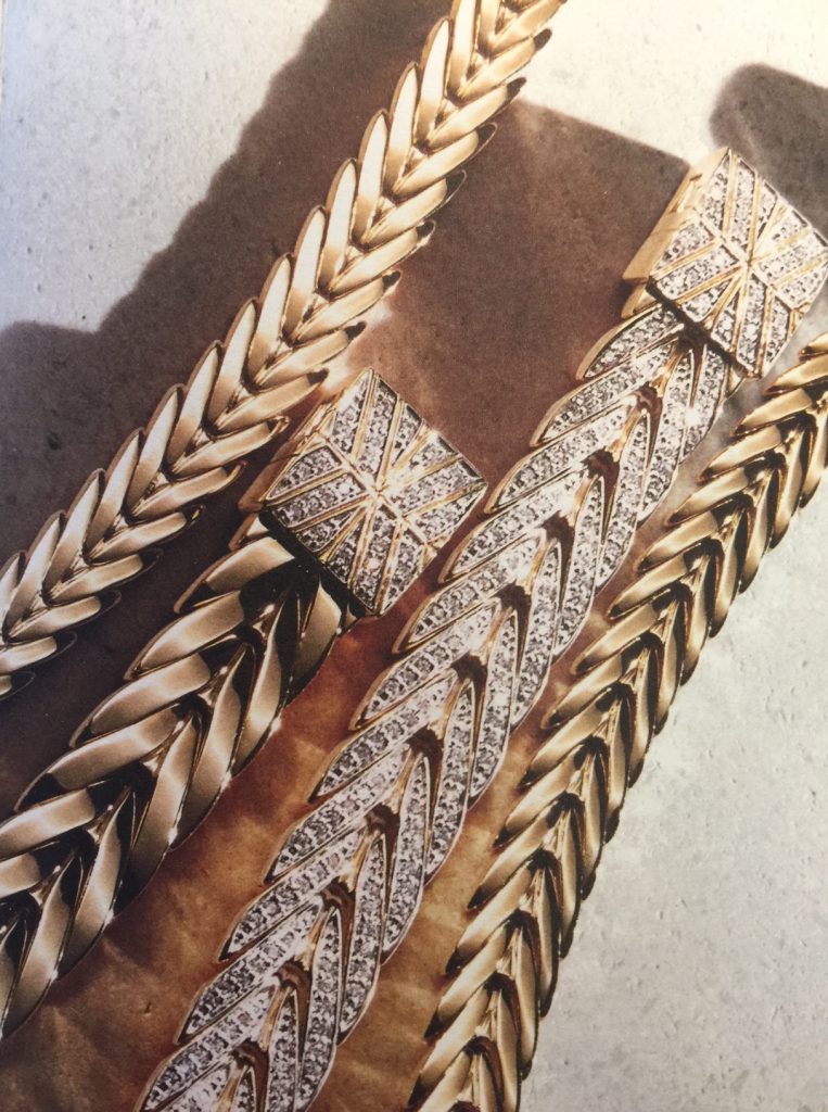 Diamonds in gold from John Hardy.