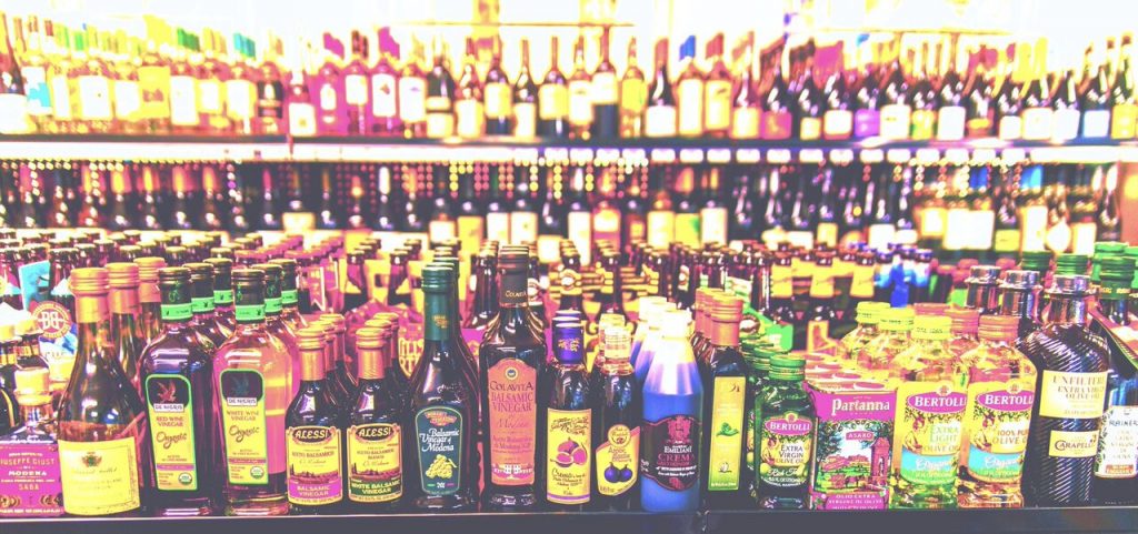 Comella says when it comes to sauces and oils, he's got a little bit of each flavor. He's got dozens and dozens of variety, but not in large volumes.