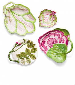 Tory Burch Decorative Leaf Plates, $198