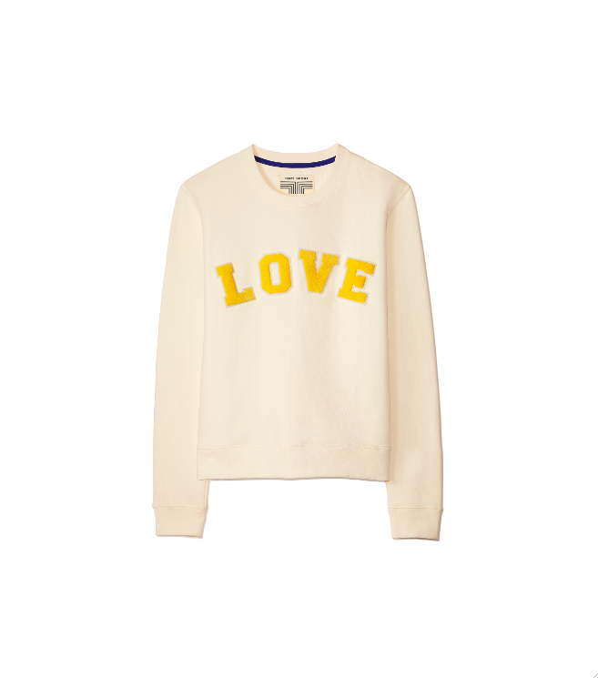 Tory Sport Letterman Crew, $140