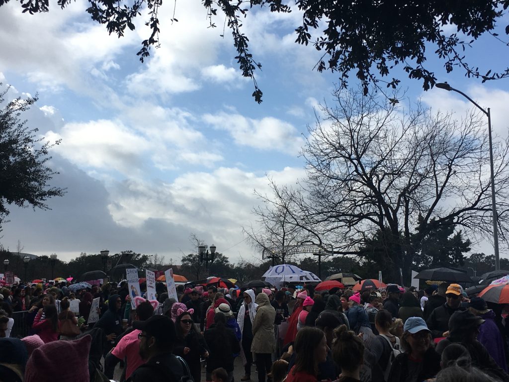 Houston's Women March aimed to beat last year's 22,000 person turnout. 