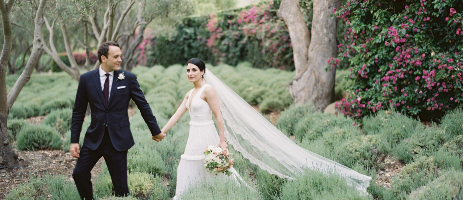 Elizabeth Esfahani/Robert Willey wedding at San Ysidro Ranch (Photo by Kurt Boomer Photography)