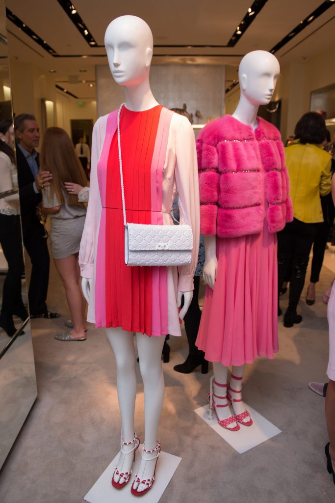 The Valentino frocks featured bold bright colors