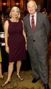 Sally Goodman, Chris Rigby, director of philanthropy