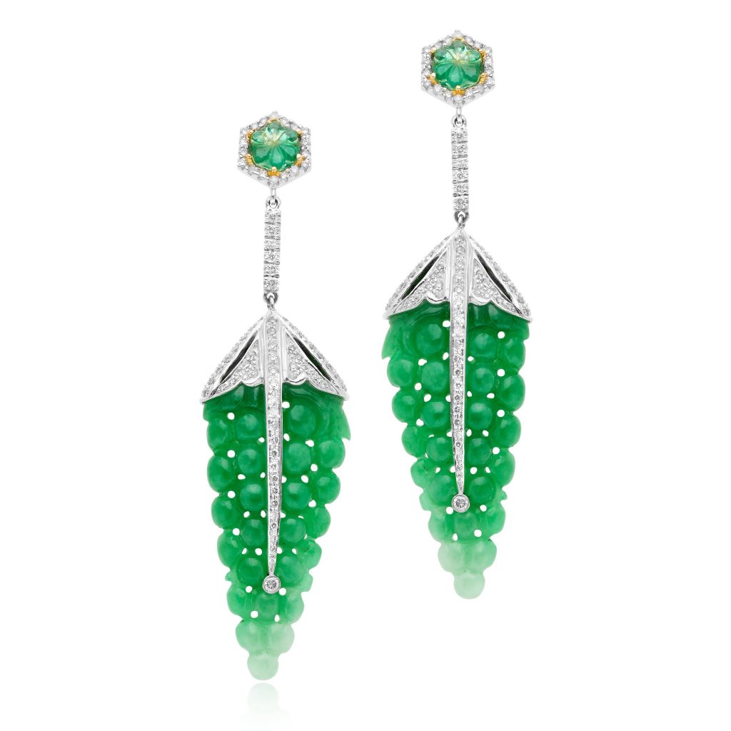 William Noble Emerald Earrings, $8,650