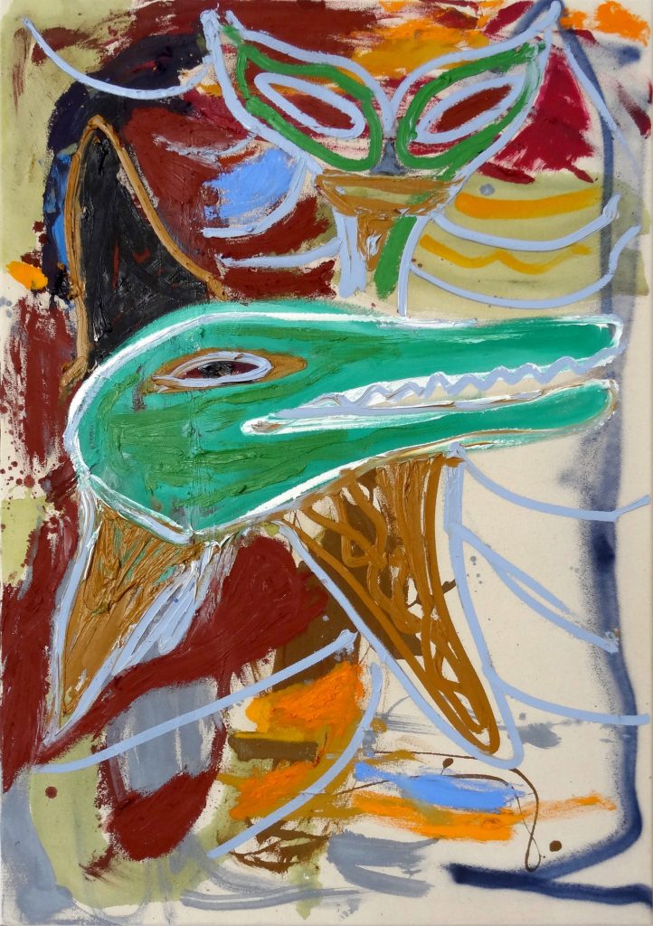 Bill Saylor's "Untitled," 2017, at Magenta Plains, a recently minted Manhattan dealer making its Fair debut. 