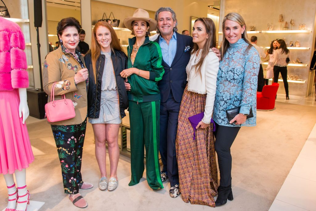 Elise Lanier, Louisa Sarofim, Allison Sarofim, Carlos Souza, Laure Heriard Dubreuil, and Courtney Lanier Sarofim