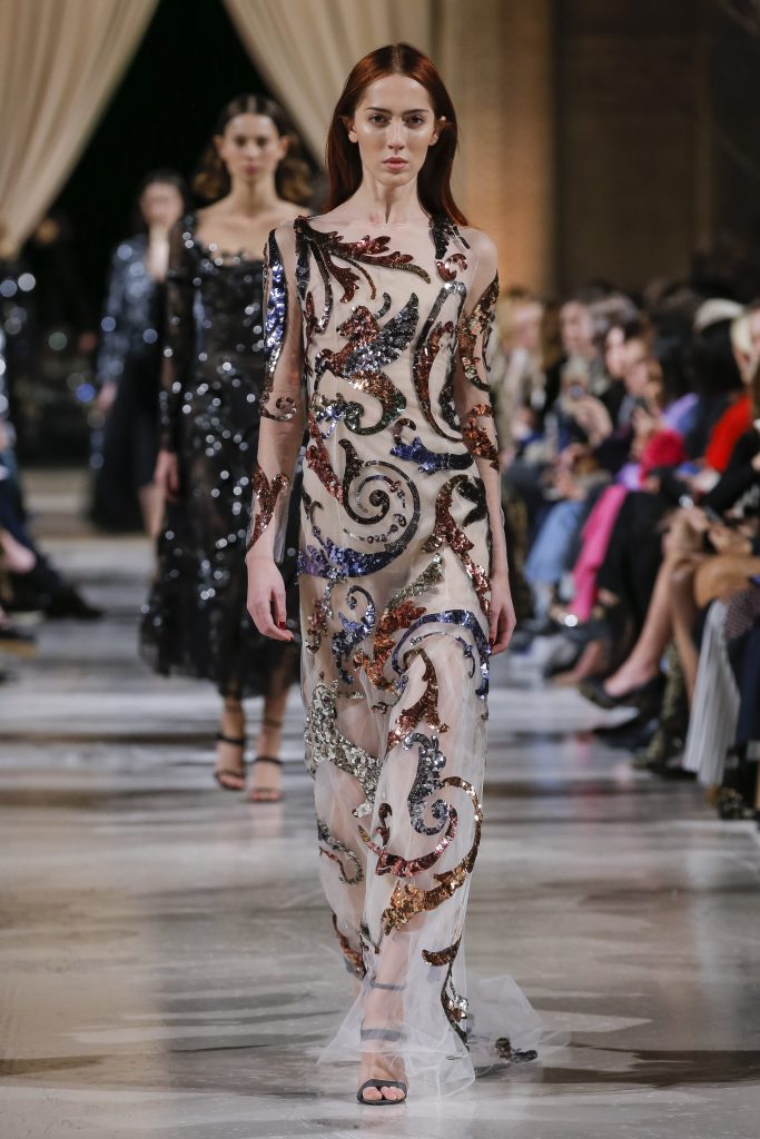 Oscar de la Renta tulle gown with Hardwick embroidery.