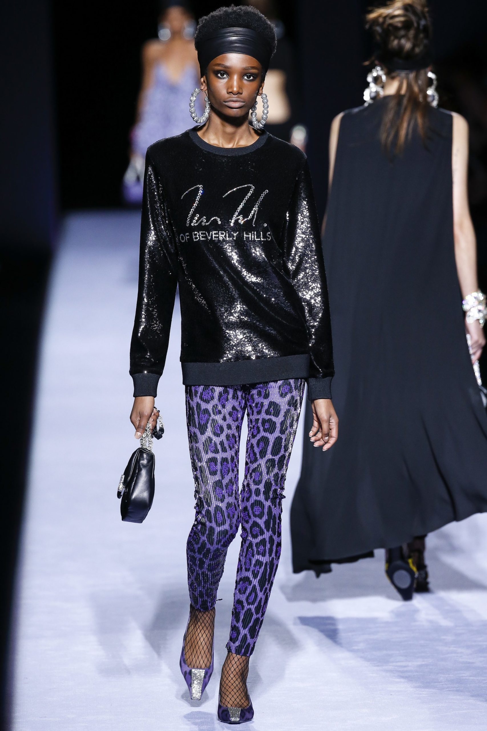 Sequined leggings in black - Tom Ford