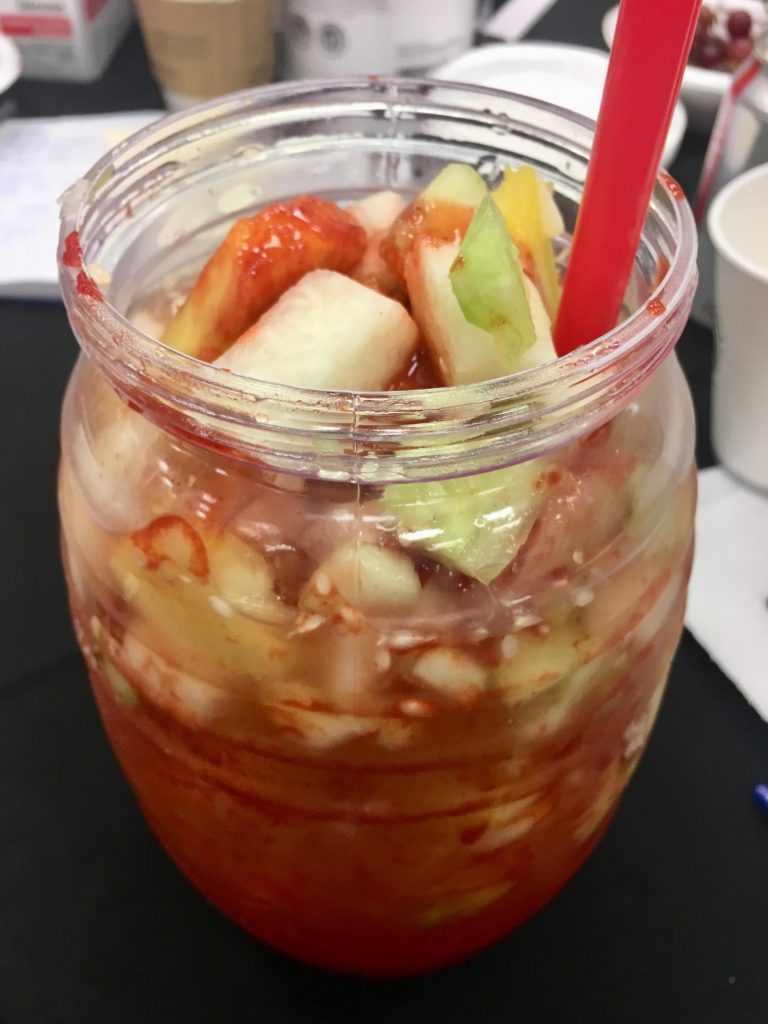 Jicama, apples, and cucumber make this an intriguing, refreshing juice. 