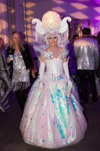 2017 Crystal Ball honoree Marita Fairbanks in a Kubiak-designed ballgown. (Photo by Morris Malakoff)