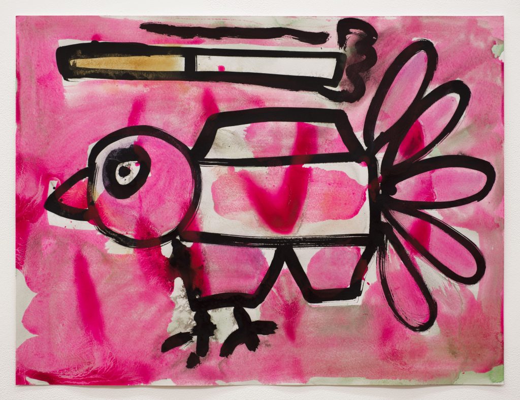 Katherine Bernhardt's "Untitled," 2017, at Canada, a Fair stalwart, in from NYC. 