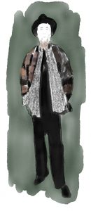 Krammer & Stourt designer sketch fall 2018 New York Fashion Week