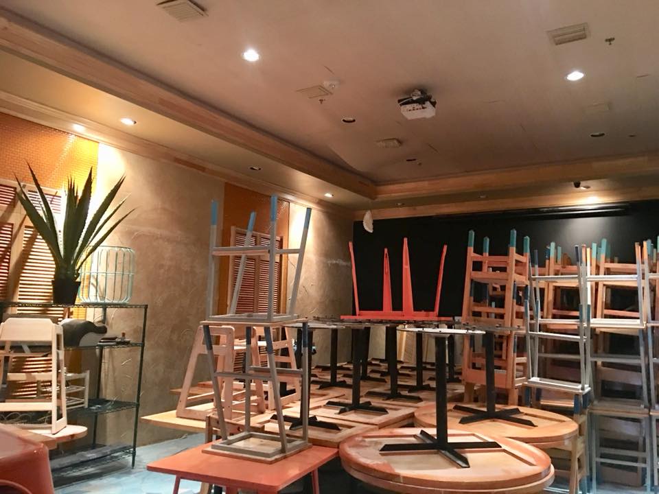 La Fisheria was able to start rebuilding in December. 