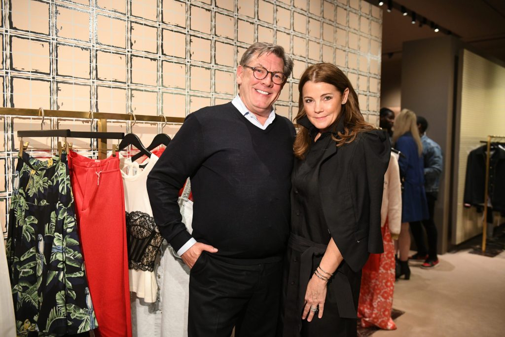 Neal Hamil, Katherine Phelps at a fashion event in 2018.