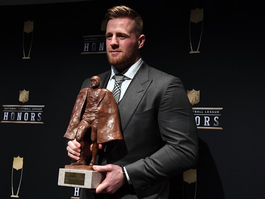 J.J. Watt won the Walter Payton Man of the Year Award — then made his acceptance speech about everyone else.