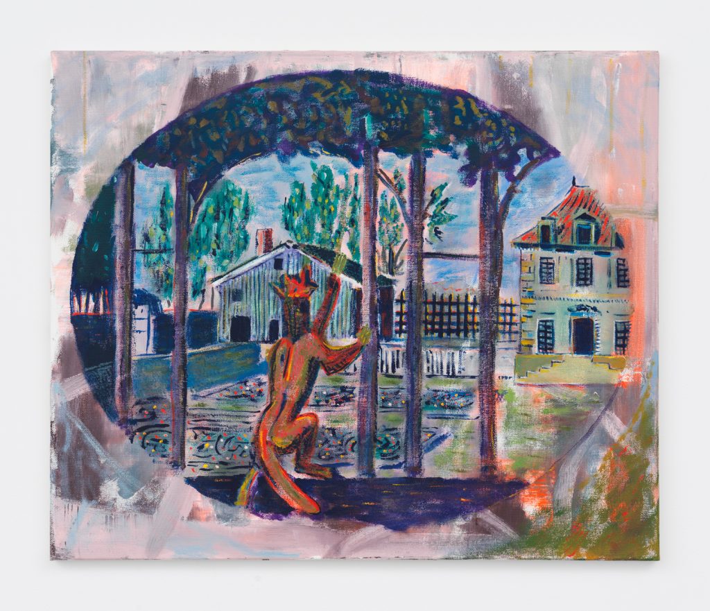 Zach Bruder's "Faux Pas I," 2017, at Magenta Plains. The gallery, directed by SMU grad Olivia Smith, will focus on two painters in its Fair booth, Bill Saylor and Zach Bruder. 