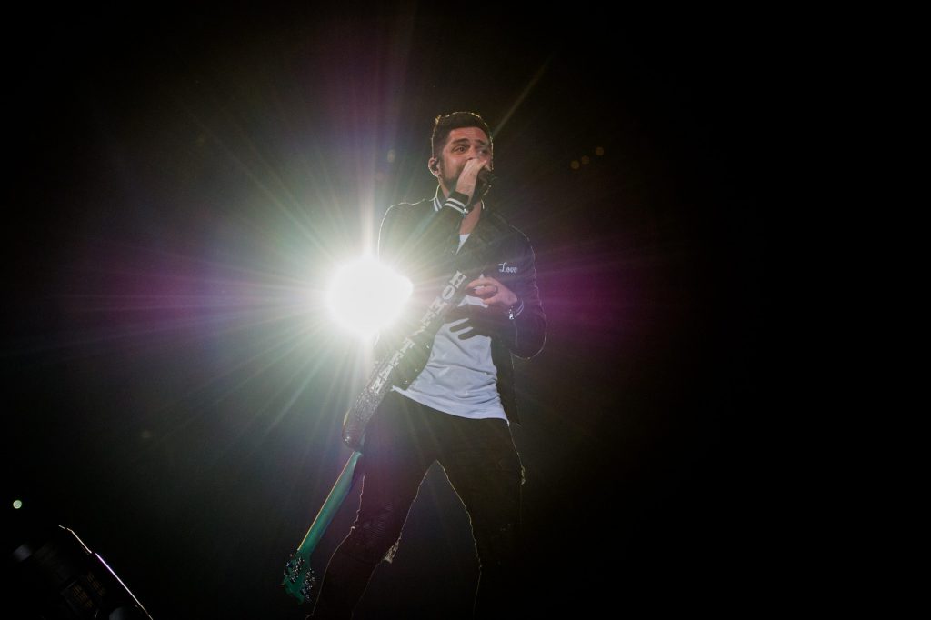 Thomas Rhett enjoyed the Houston Rodeo spotlight.