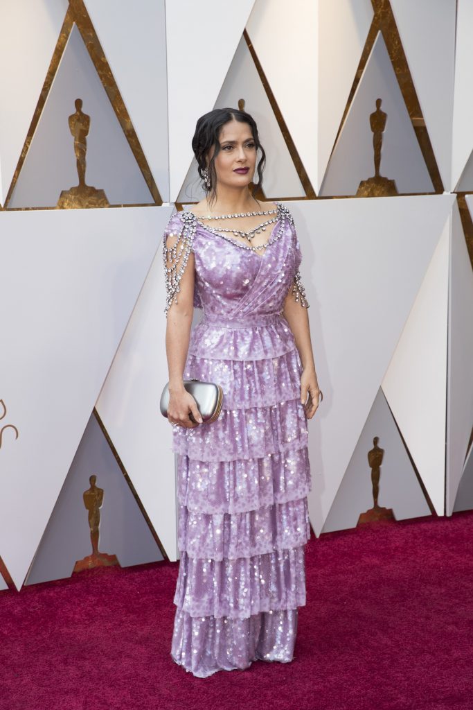 Salma Hayek at 2018 Oscars.