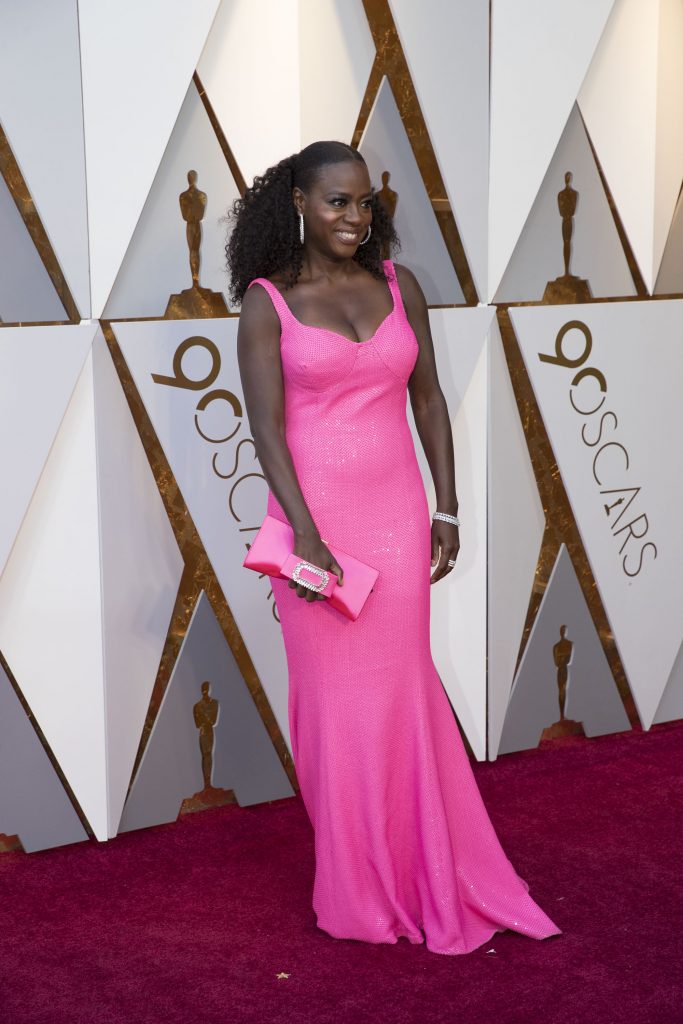 Viola Davis in Michael Kors gown at 2018 Oscars. 