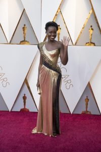 Lupita Nyongo at 2018 Oscars.