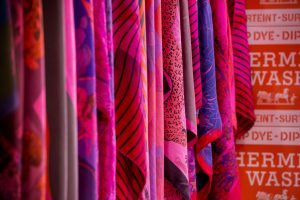 Hermès Surteint Dip Dye Scarves. Photo by Alain Benoit.