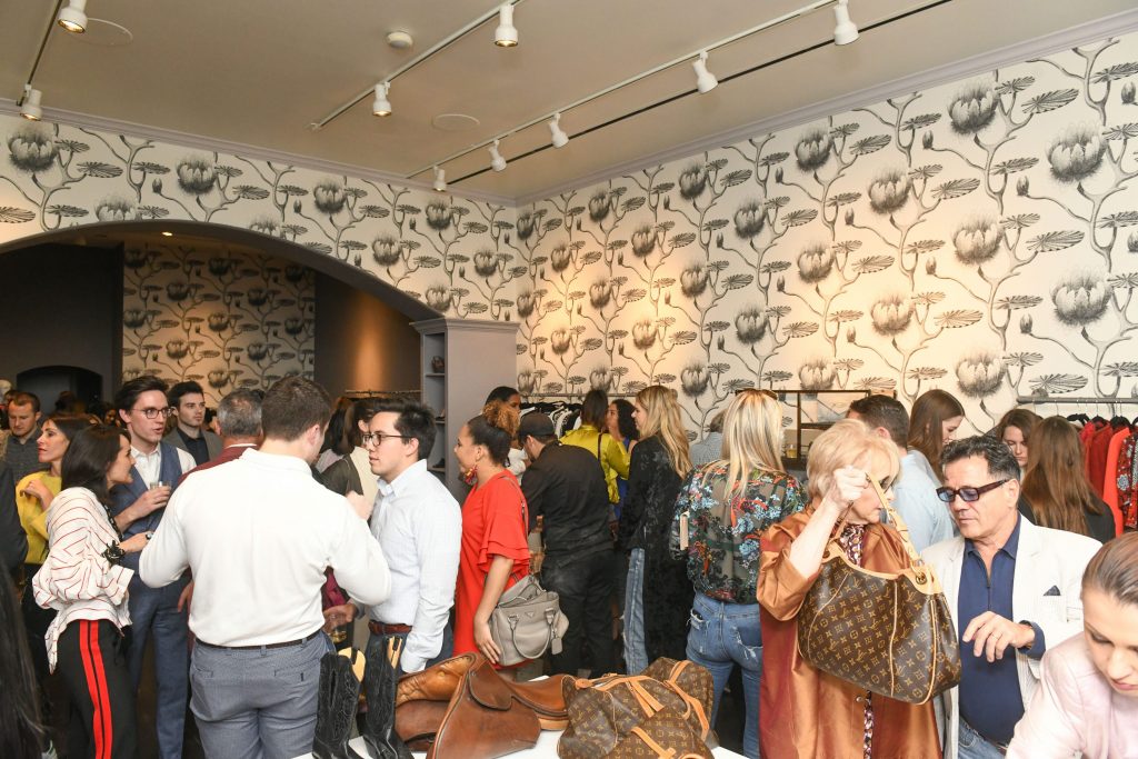 Shopping til dropping at the Luxury Garage Sale pop up at River Oaks Shopping Center.