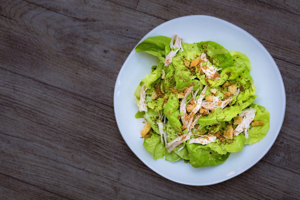 Feges offers plenty of lighter, chicken options. 