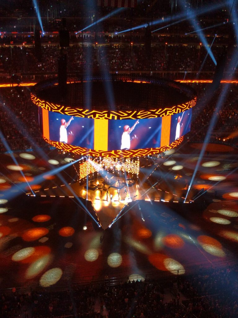 J Balvin doing "Mi Gente" as a raucous closer.