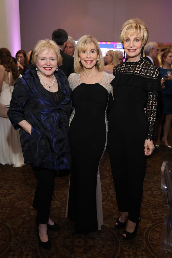 Leila Perrin, Sandra Porter, Leisa Holland-Nelson at Stages Theatre Gala.