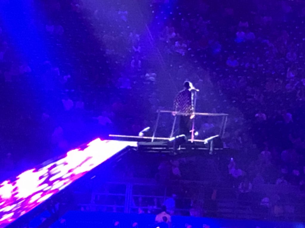 Leon Bridges was the first RodeoHouston performer to test out the elevation of the brand new stage. 