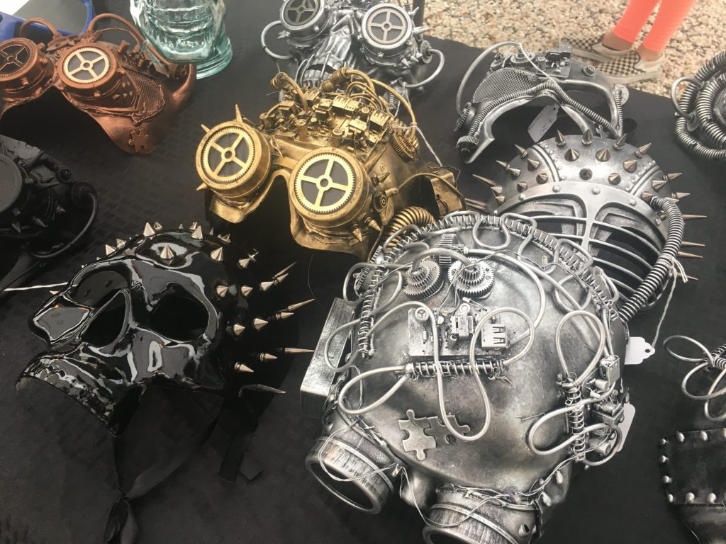 Texas Icon Gift Gallery sells distinctive gifts, like steampunk masks. 