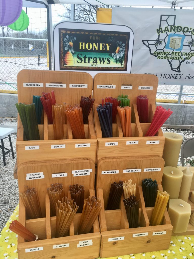 Honey straws can be added to tea or snacked on all by themselves. 