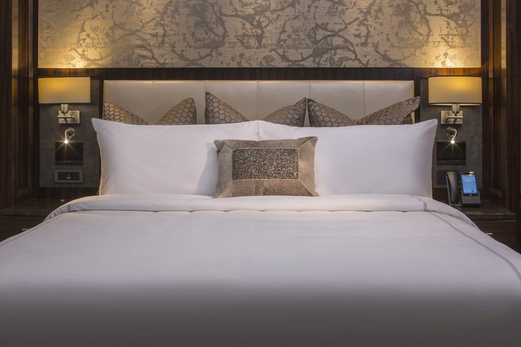 The Post Oak's rooms have distinctive headboards, a mostly forgotten touch in hotels today.