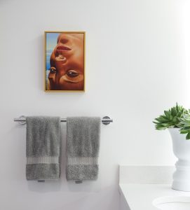 Marcel Wanders vase for Target, 2009. Richard Phillips’ "Der Bodensee" painting from a 2001 edition by Exhibition A.