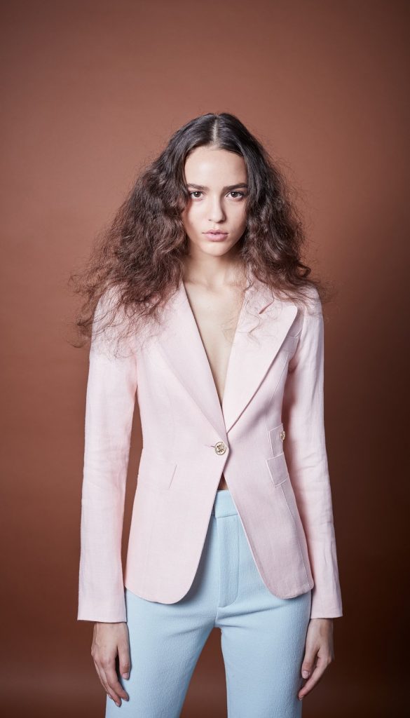 Smythe makes jackets matter in a must have pretty pastel
